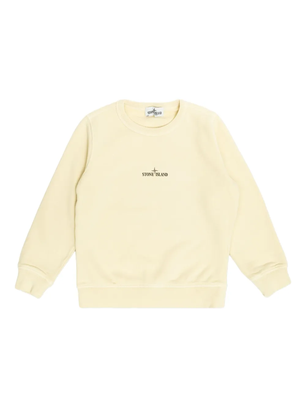 Stone Island Junior Compass-motif sweatshirt Beige