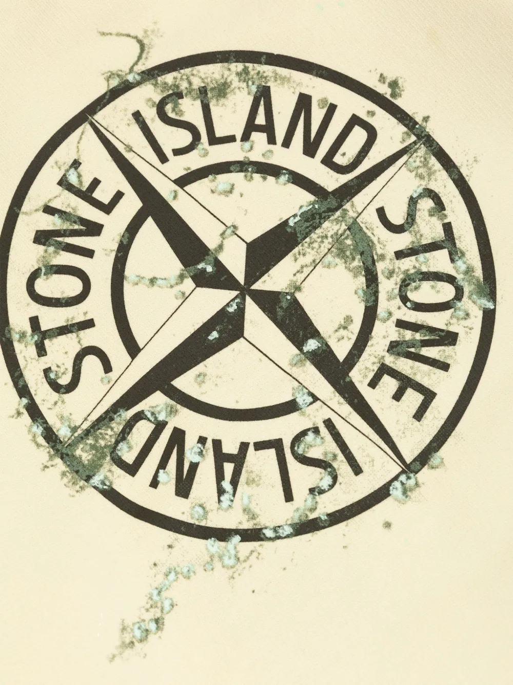 Stone Island Junior Compass-motif sweatshirt Beige