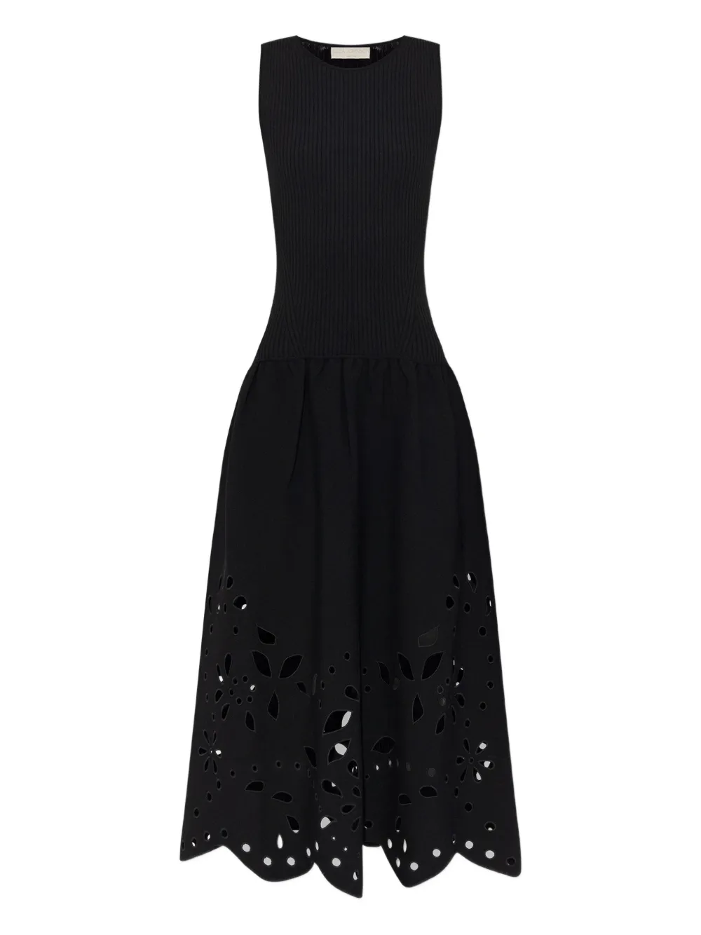 Ulla Johnson floral-cutout dress Zwart