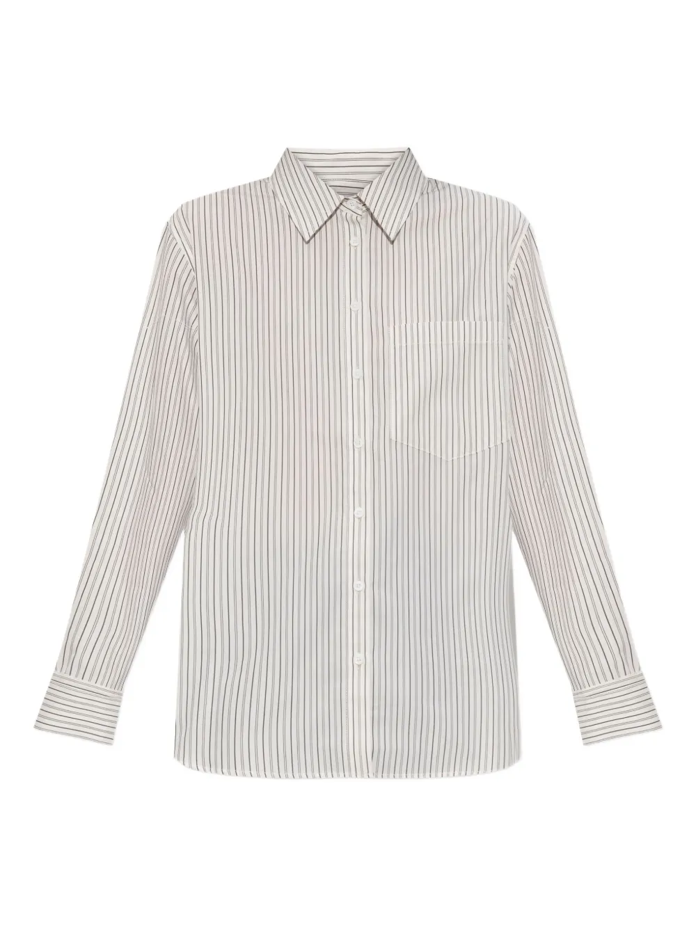 Zadig&Voltaire striped pin-cuff shirt Beige