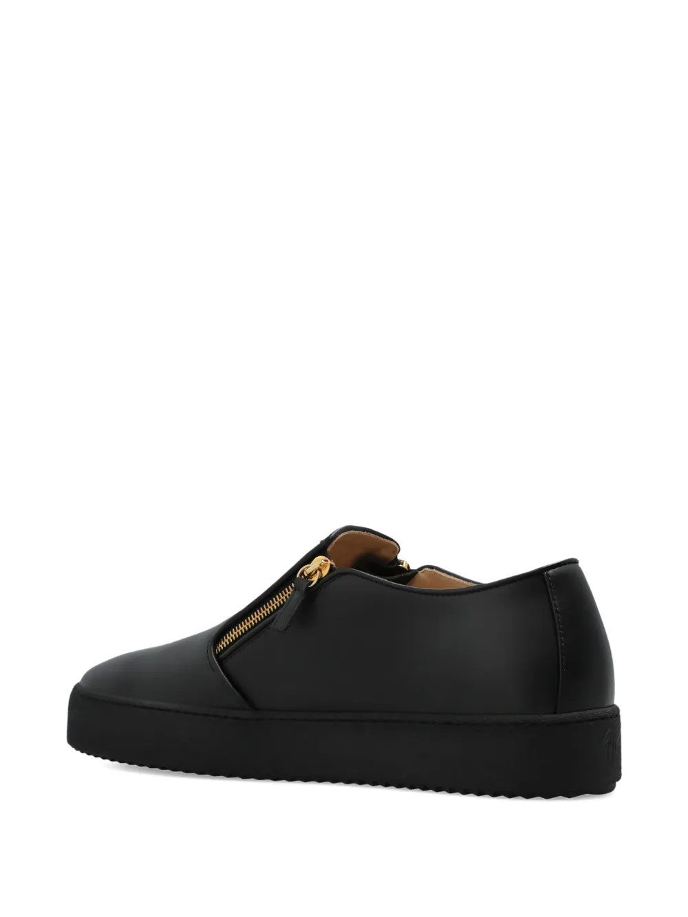 Giuseppe Zanotti zip-detail leather sneakers Black