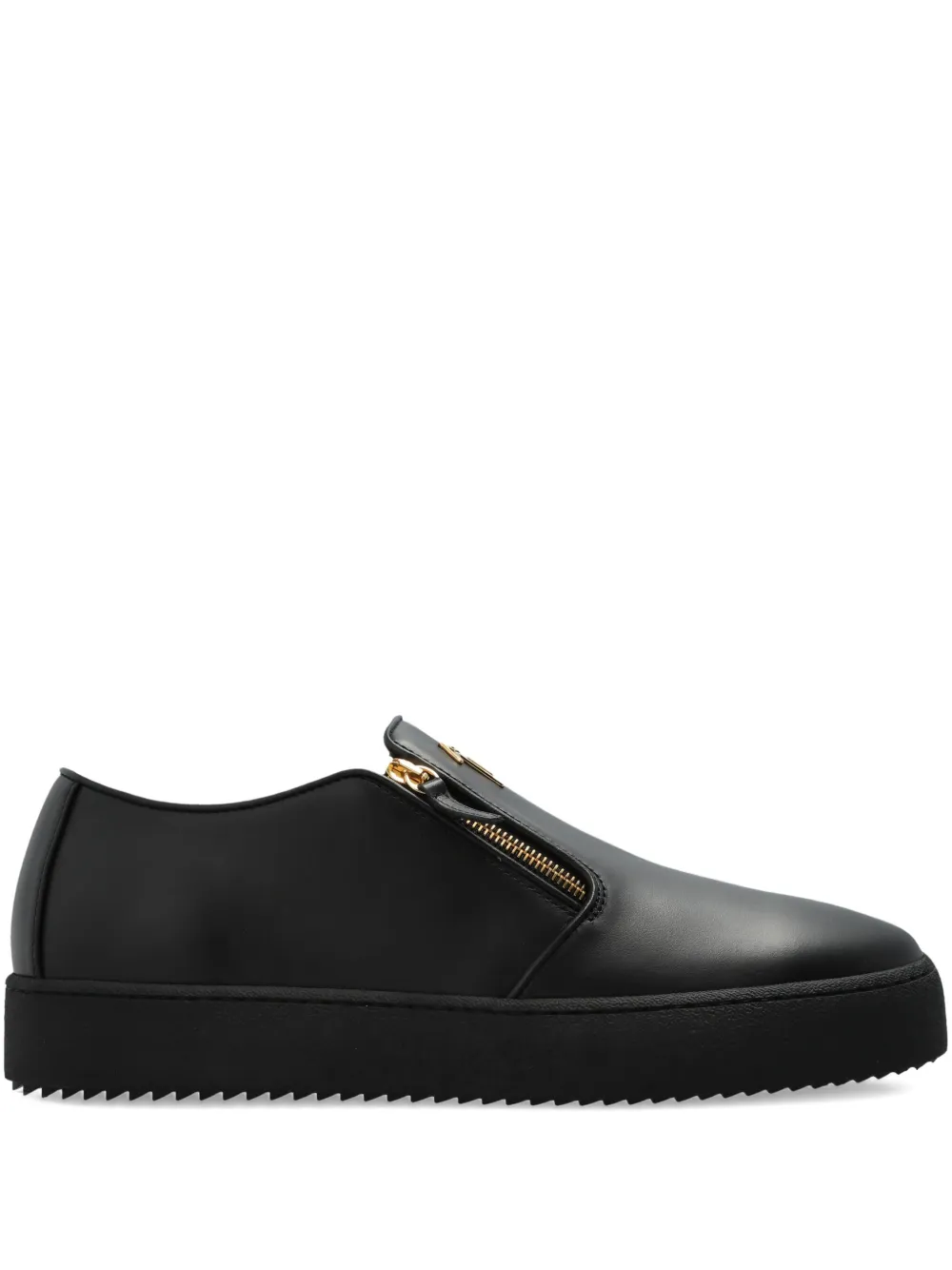 Giuseppe Zanotti zip-detail leather sneakers Black