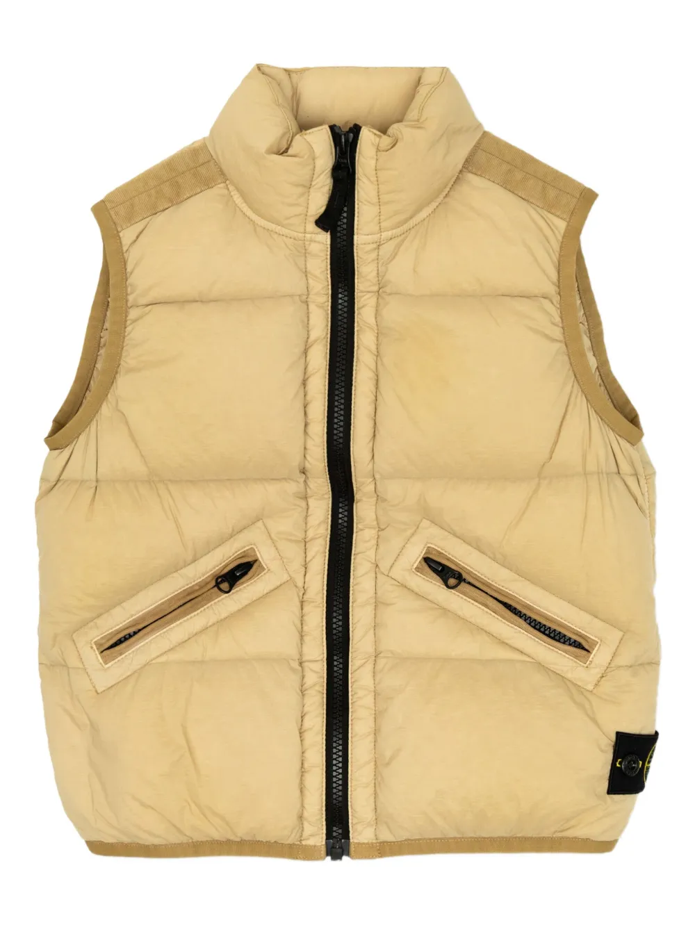 Stone Island Junior Compass-badge gilet Geel