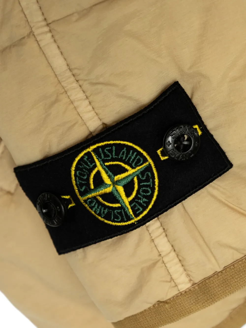 Stone Island Junior Compass-badge gilet Geel