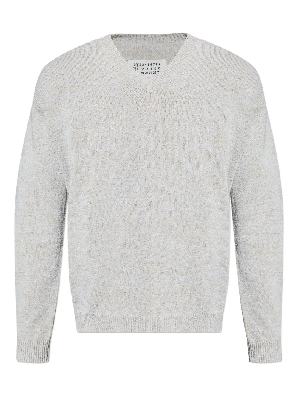 Maison Margiela V-neck sweater - グレー Maison Margiela V-neck sweater - グレー