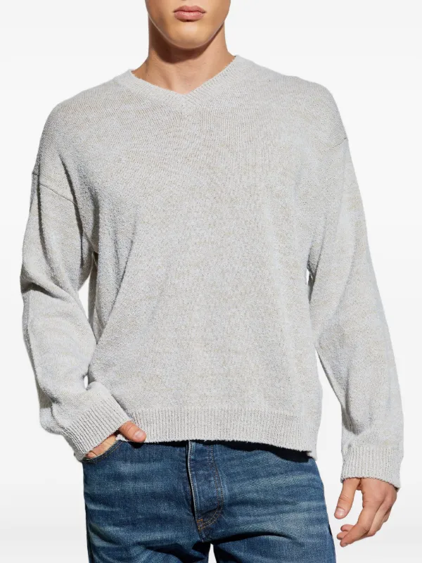 Maison Margiela V-neck Sweater | Grey | FARFETCH