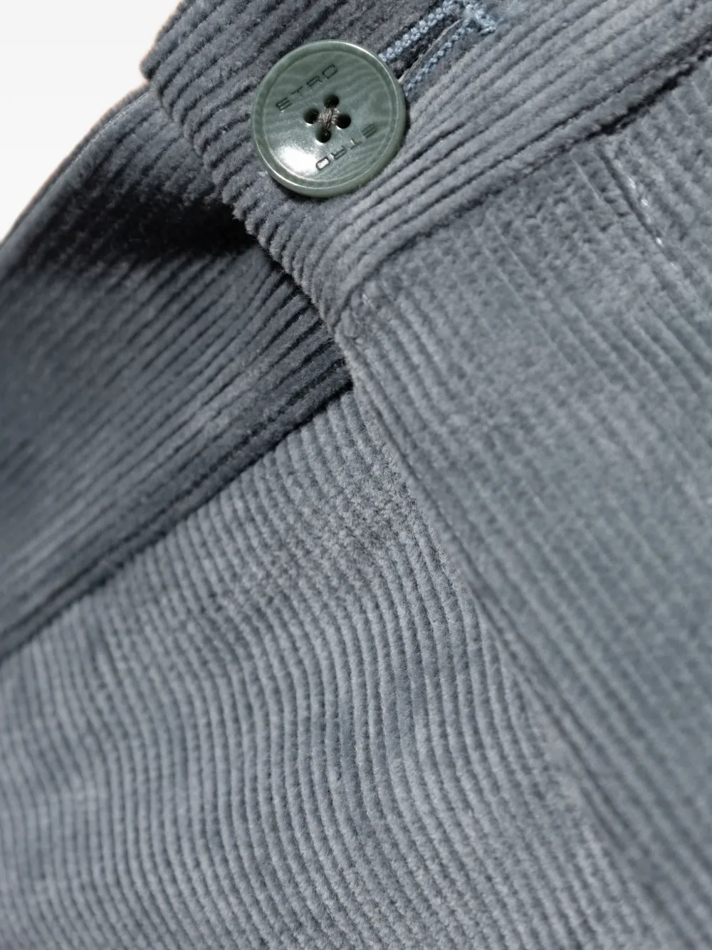 ETRO Ribfluwelen broek Blauw