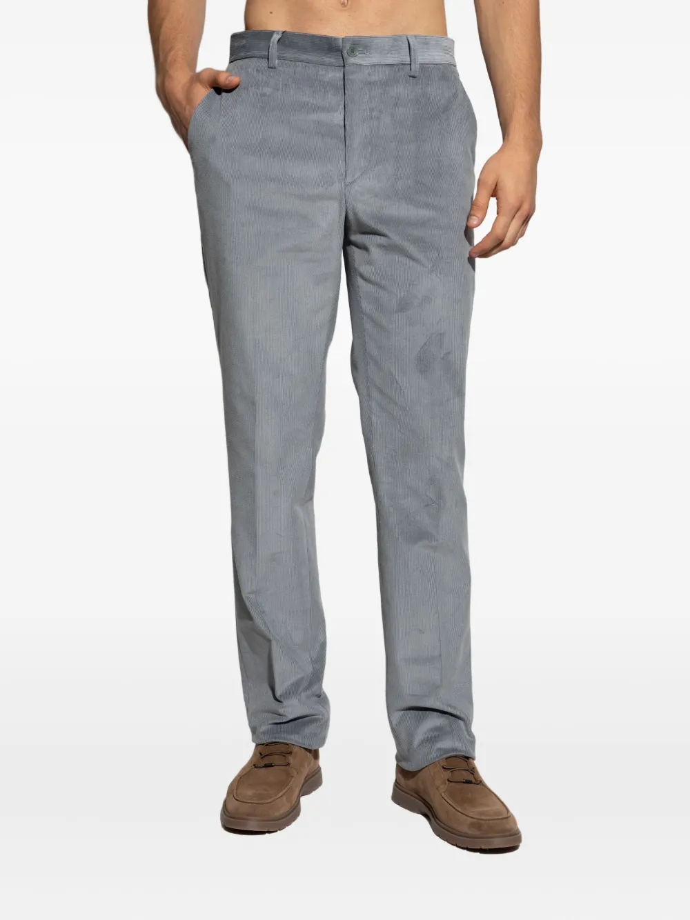 ETRO Ribfluwelen broek Blauw