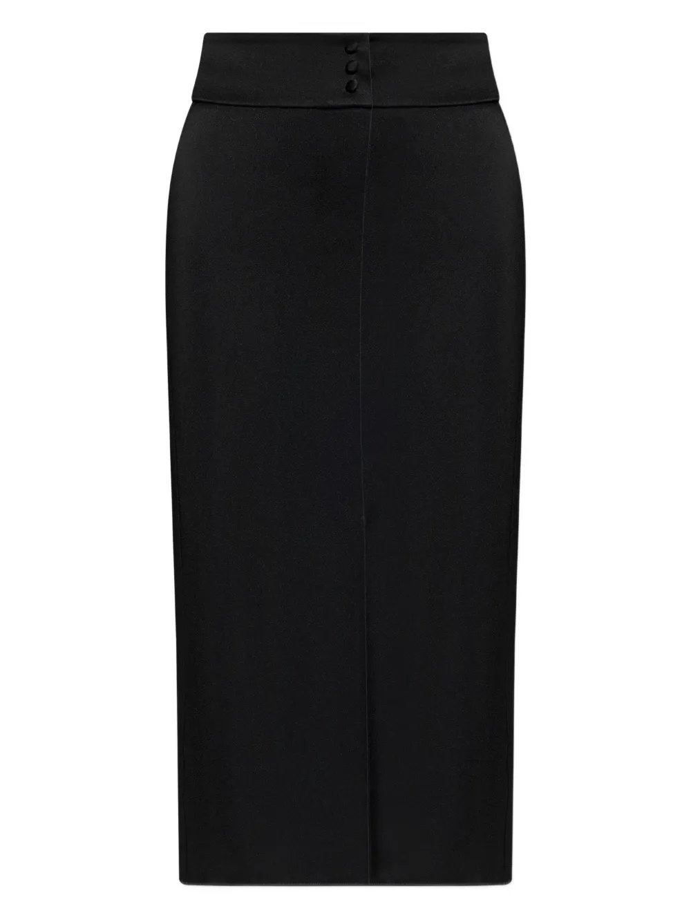 Forte high-waisted midi skirt Zwart