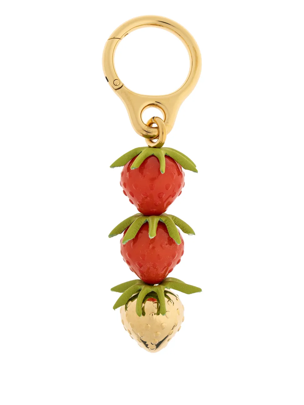 LOEWE strawberry-motif charm - Rosso