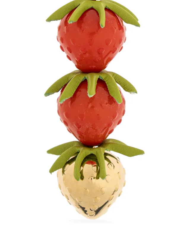 LOEWE ロエベ ストロベリー チャーム Strawberry charm LOEWE ストロベリーモチーフ チャーム | レッド | FARFETCH JP