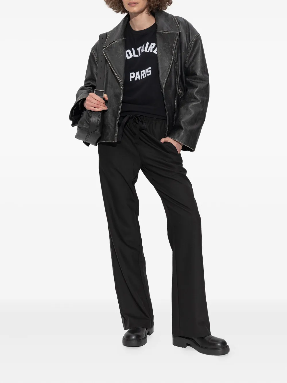 Zadig&Voltaire drawstring side-stripe trousers Zwart