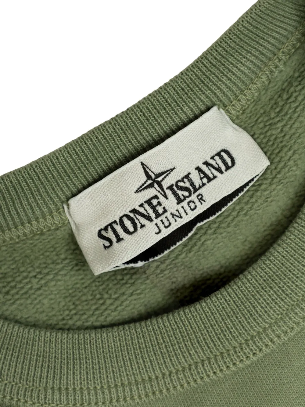 Stone Island Junior logo-print sweatshirt Groen