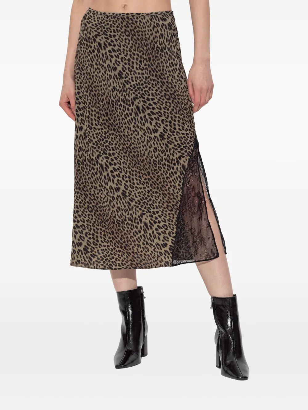 Zadig&Voltaire lace-insert skirt Bruin