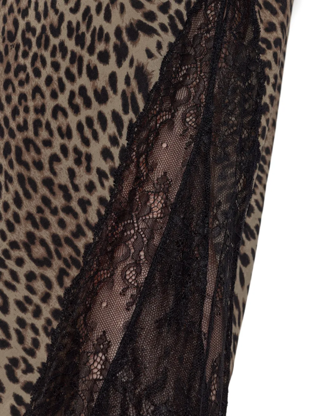 Zadig&Voltaire lace-insert skirt Bruin