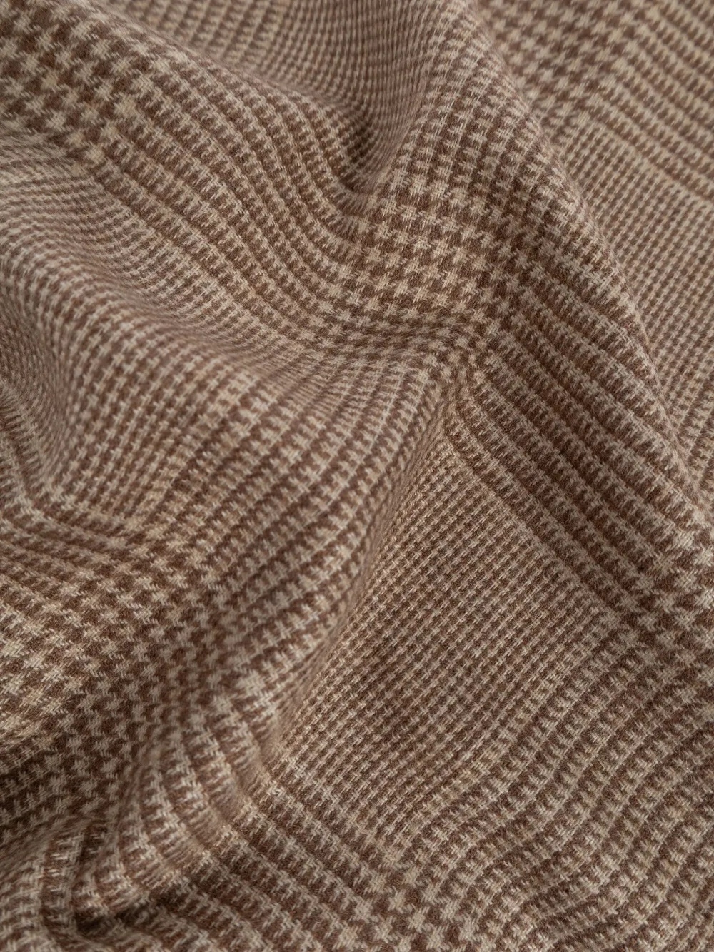 Brioni plaid fringe scarf Bruin