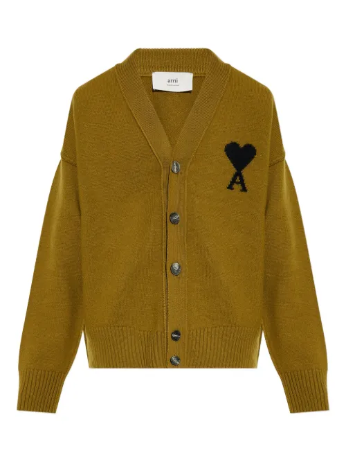 Cardigan Ami de Coeur en laine - AMI Paris - Modalova