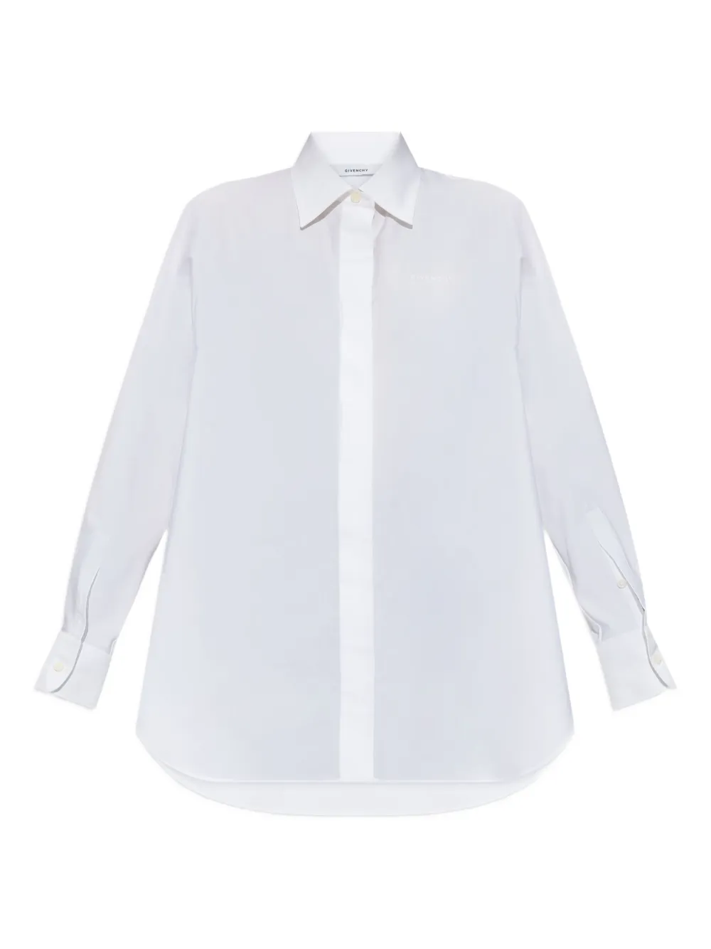 Givenchy Katoenen blouse met lange mouwen 100 WHITE