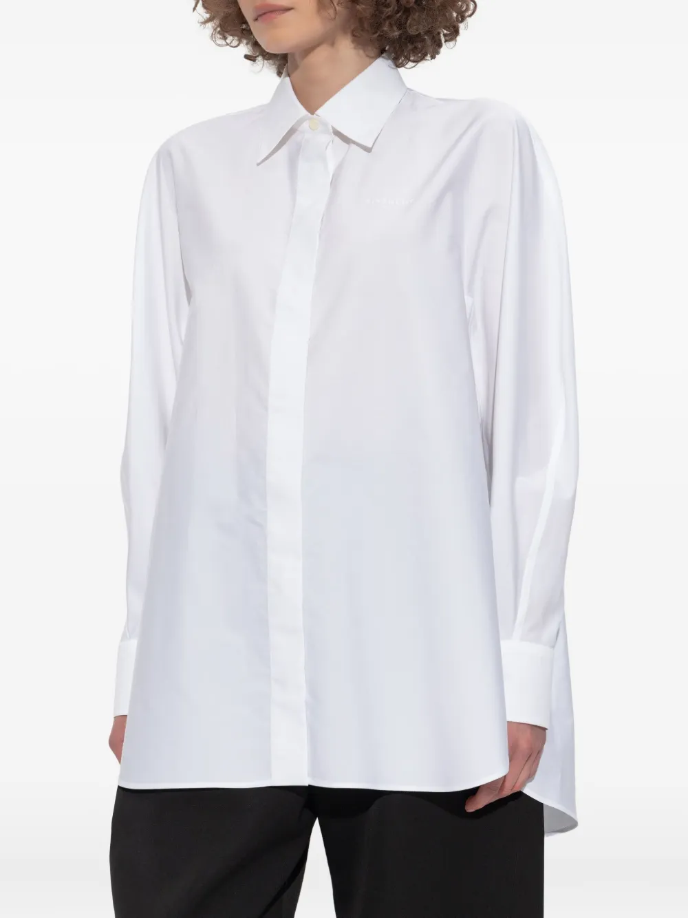 Givenchy Katoenen blouse met lange mouwen 100 WHITE