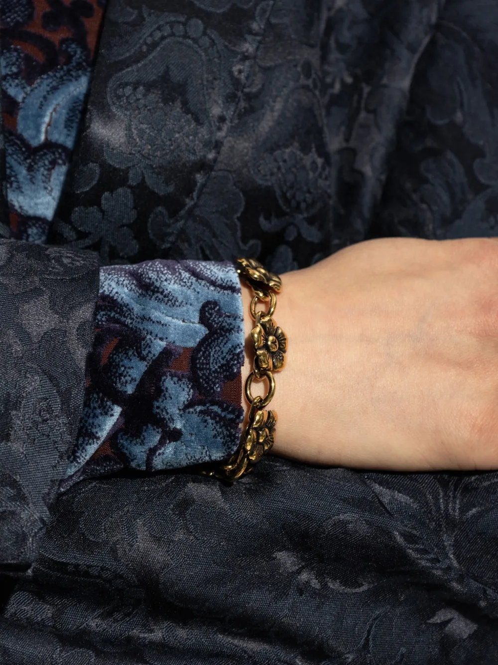 ETRO Armband met bloemketting - Goud