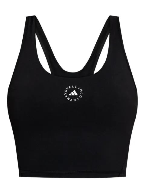 adidas by Stella McCartney racer-back logo-print top
