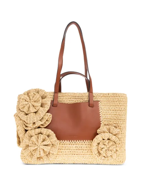 Ulla Johnson rose-detail tote bag