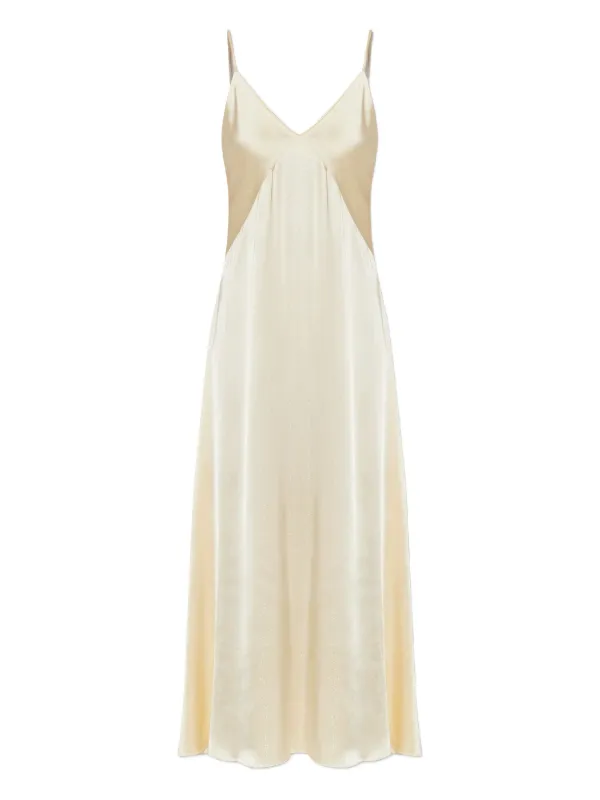 forte forte silk dress FORTE FORTE Silk Creponne Dress | Luce Yellow