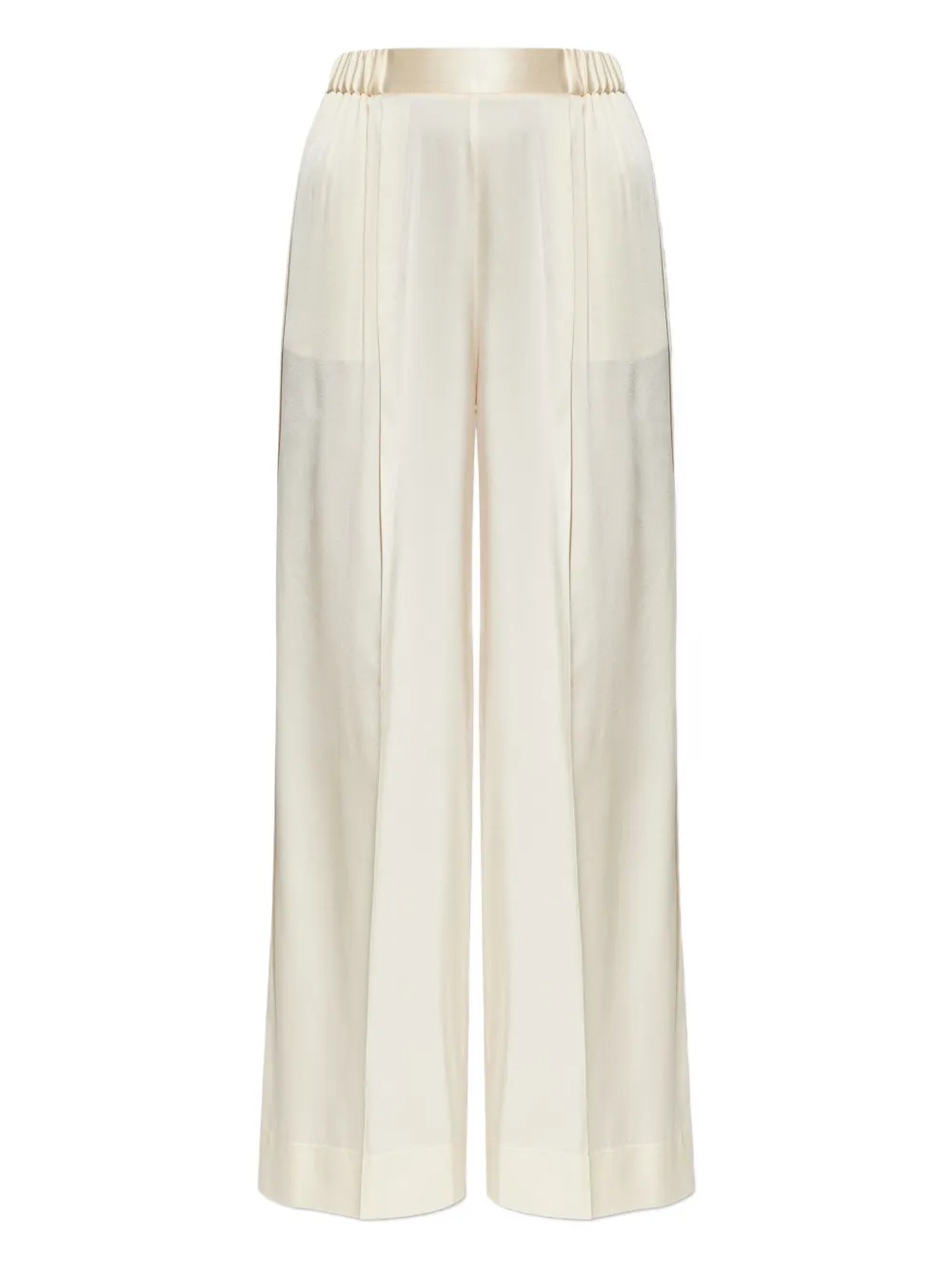 Forte pleated straight-leg trousers Beige