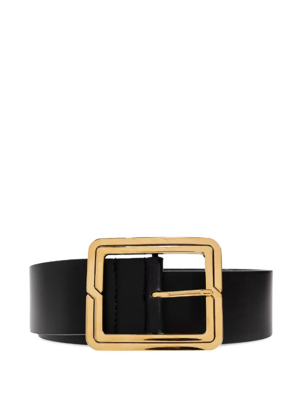 black belt with gold buckle
