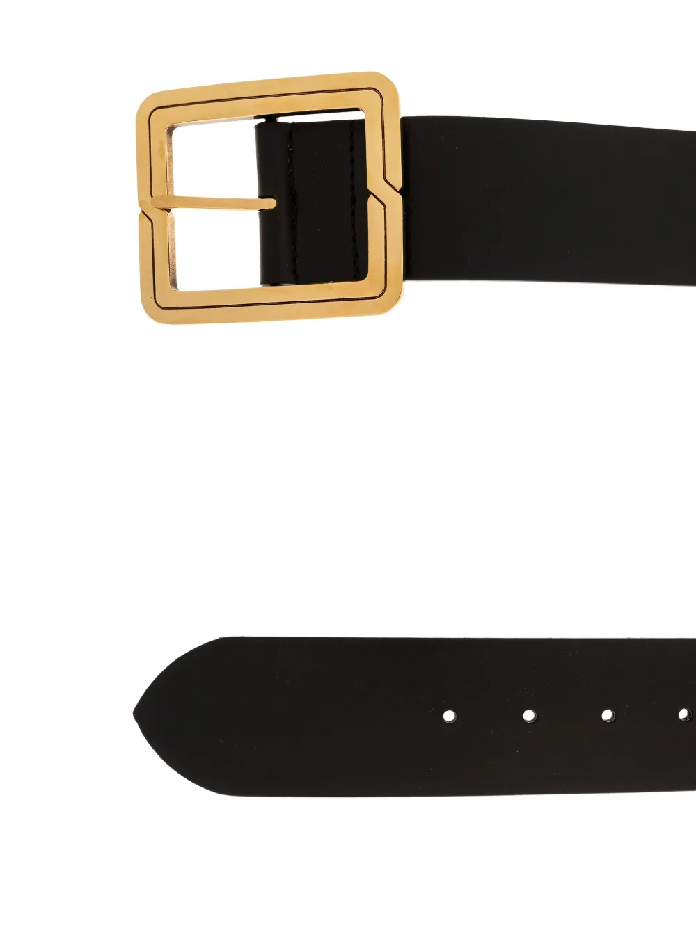 ETRO leather buckle belt Zwart