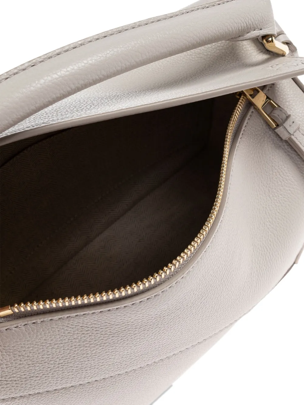 LOEWE Puzzle leren shopper Wit