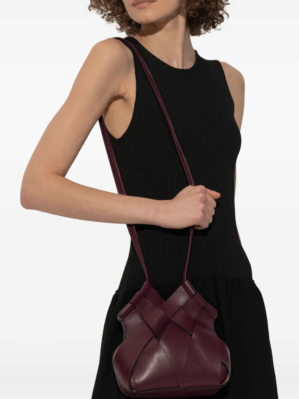 Ulla Johnson Leather Tote Bag In Red