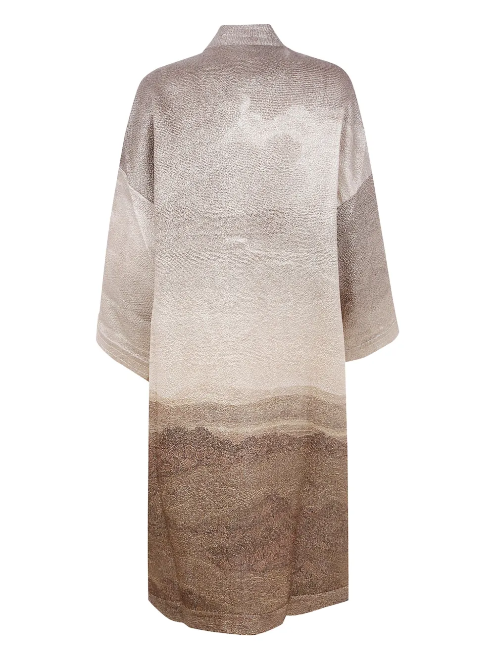 Pierre-louis Mascia Landscape-print Wool Coat