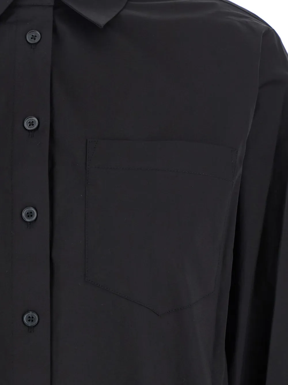 Michael Kors Button-down blouse met zak Zwart