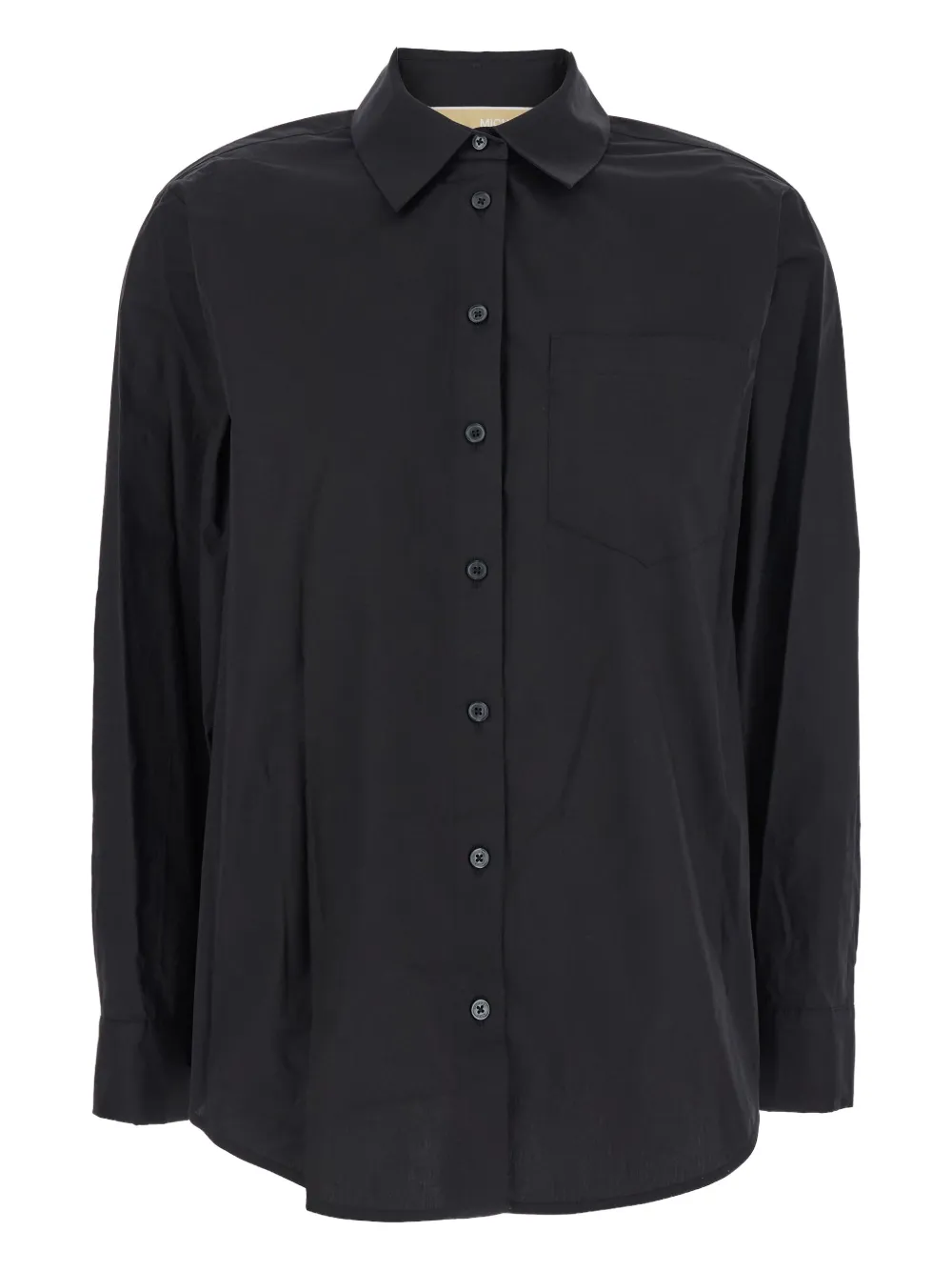 Michael Kors Button-down blouse met zak Zwart
