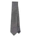 TOM FORD houndstooth silk tie - Grey