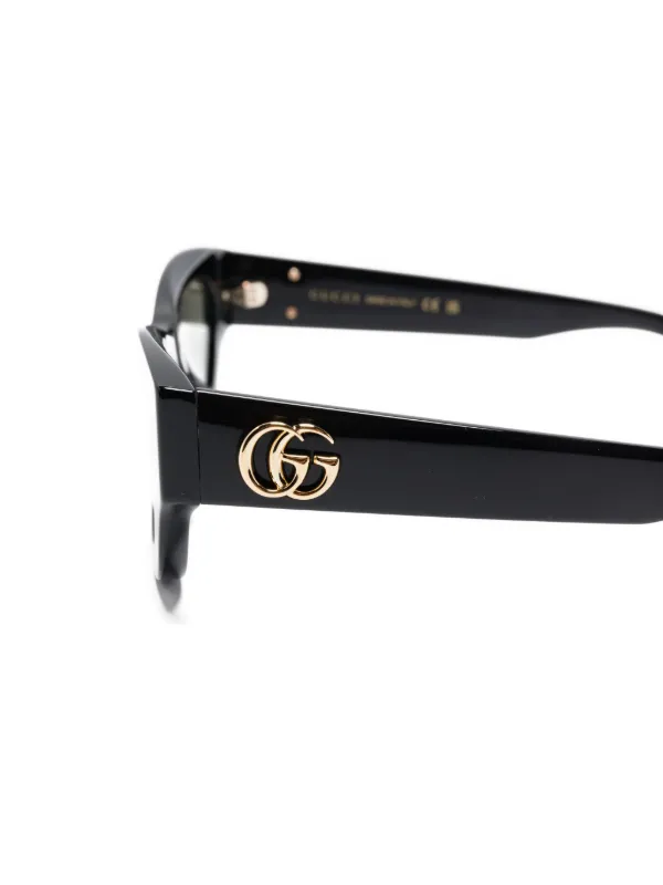 Gucci Eyewear ダブルG サングラス | ブラック | FARFETCH JP