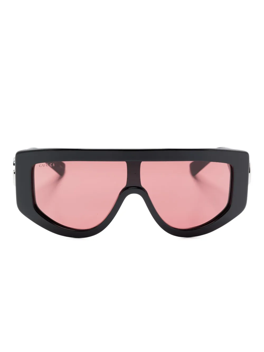 Gucci Eyewear Occhiali da sole con placca GG - Nero