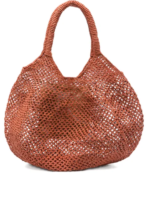 Sans Arcidet Mamabe raffia net-weave tote bag
