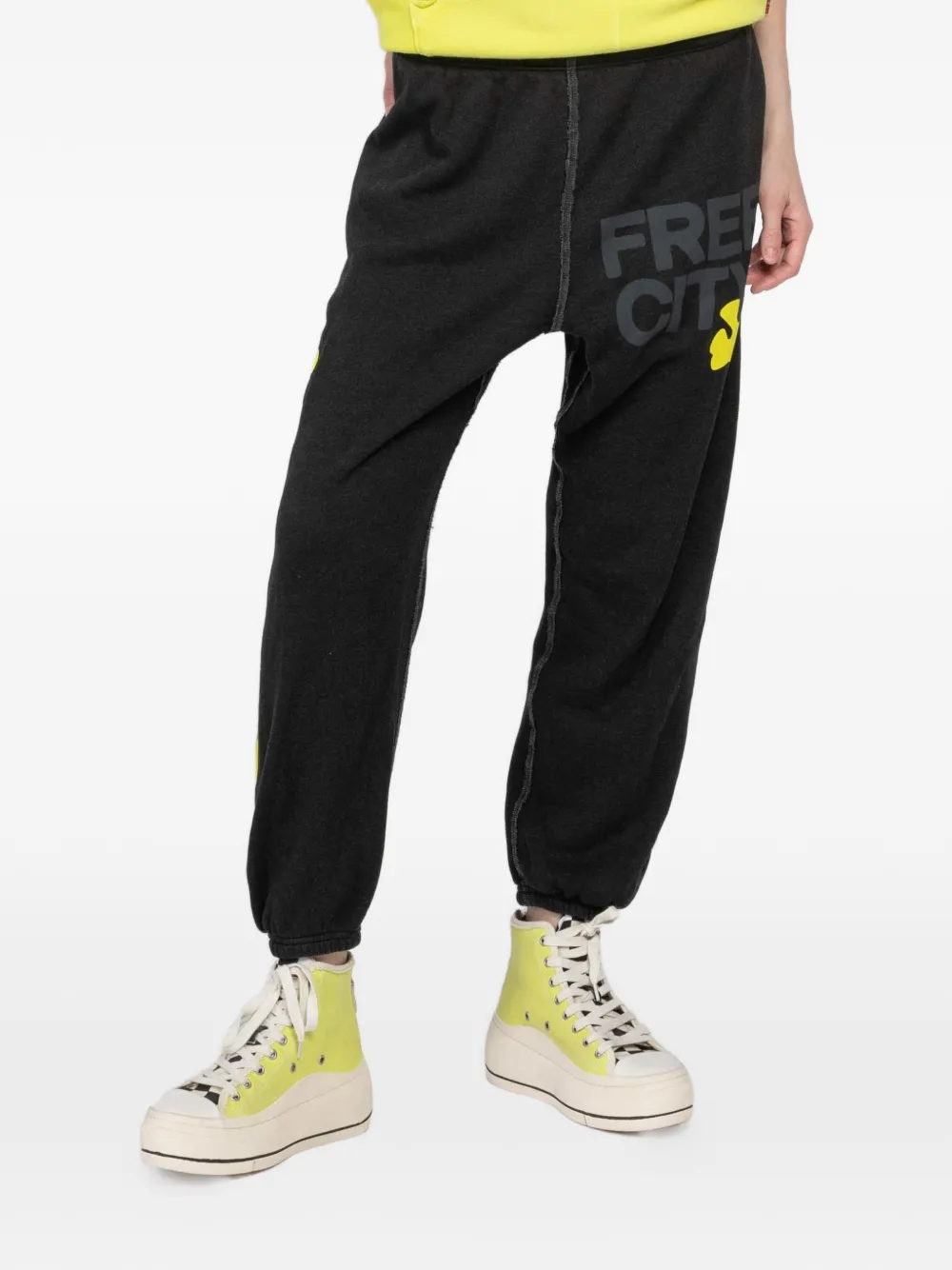 FreeCity graphic-print track pants - Nero