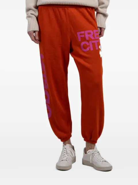 FreeCity pantalon de jogging à logo imprimé