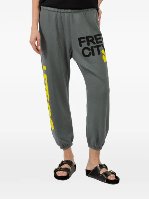 FreeCity Jogginghose mit Logo-Print