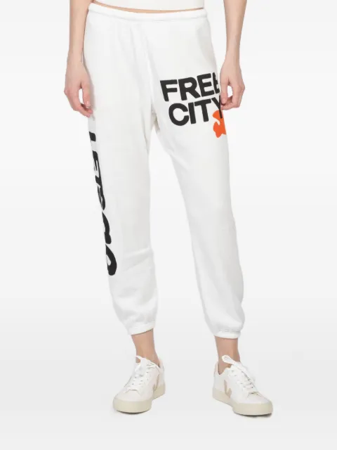 FreeCity Pantaloni sportivi con stampa grafica