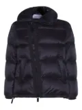 sacai asymmetric-zip quilted jacket - Black