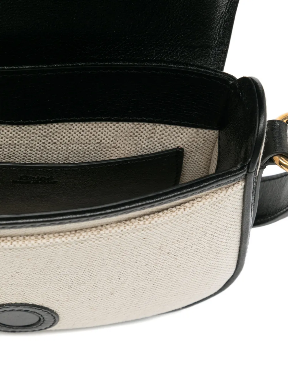 Chloé Horse Medal Mini Crossbody Bag In Neutral