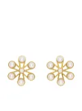 Oscar de la Renta geometric-flower shape earrings - Gold