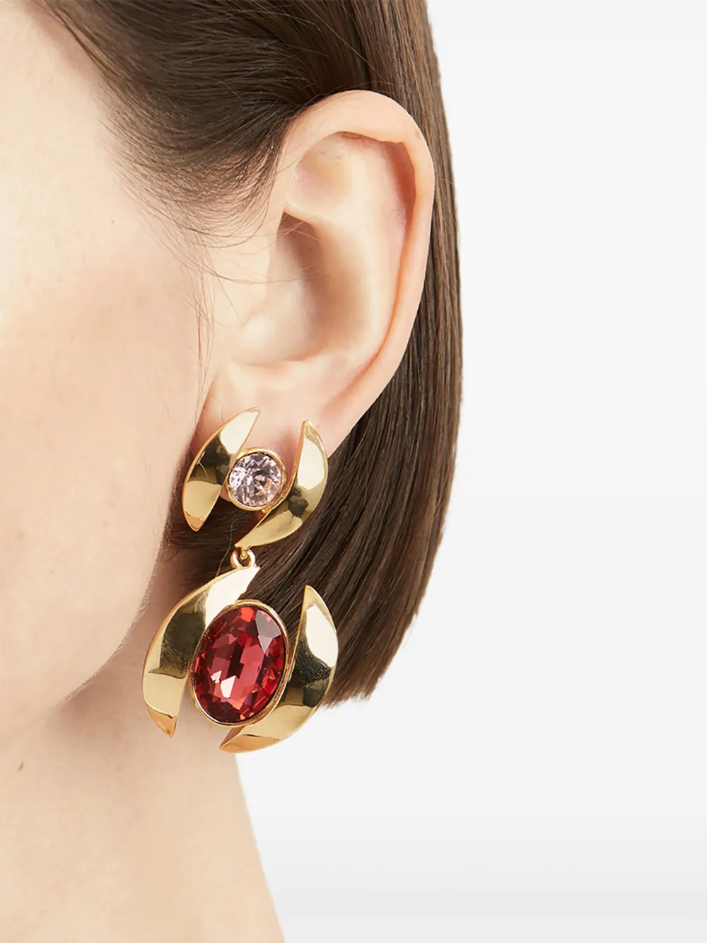 Oscar de la Renta embellished dangling earrings | Image 2
