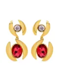 Oscar de la Renta embellished dangling earrings - Gold