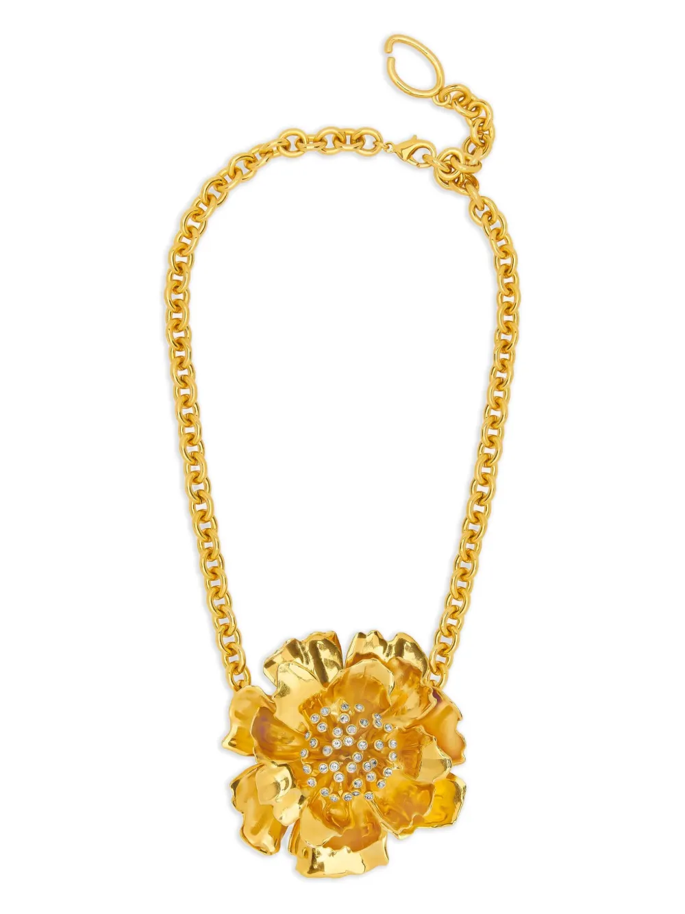 Peony pendant necklace