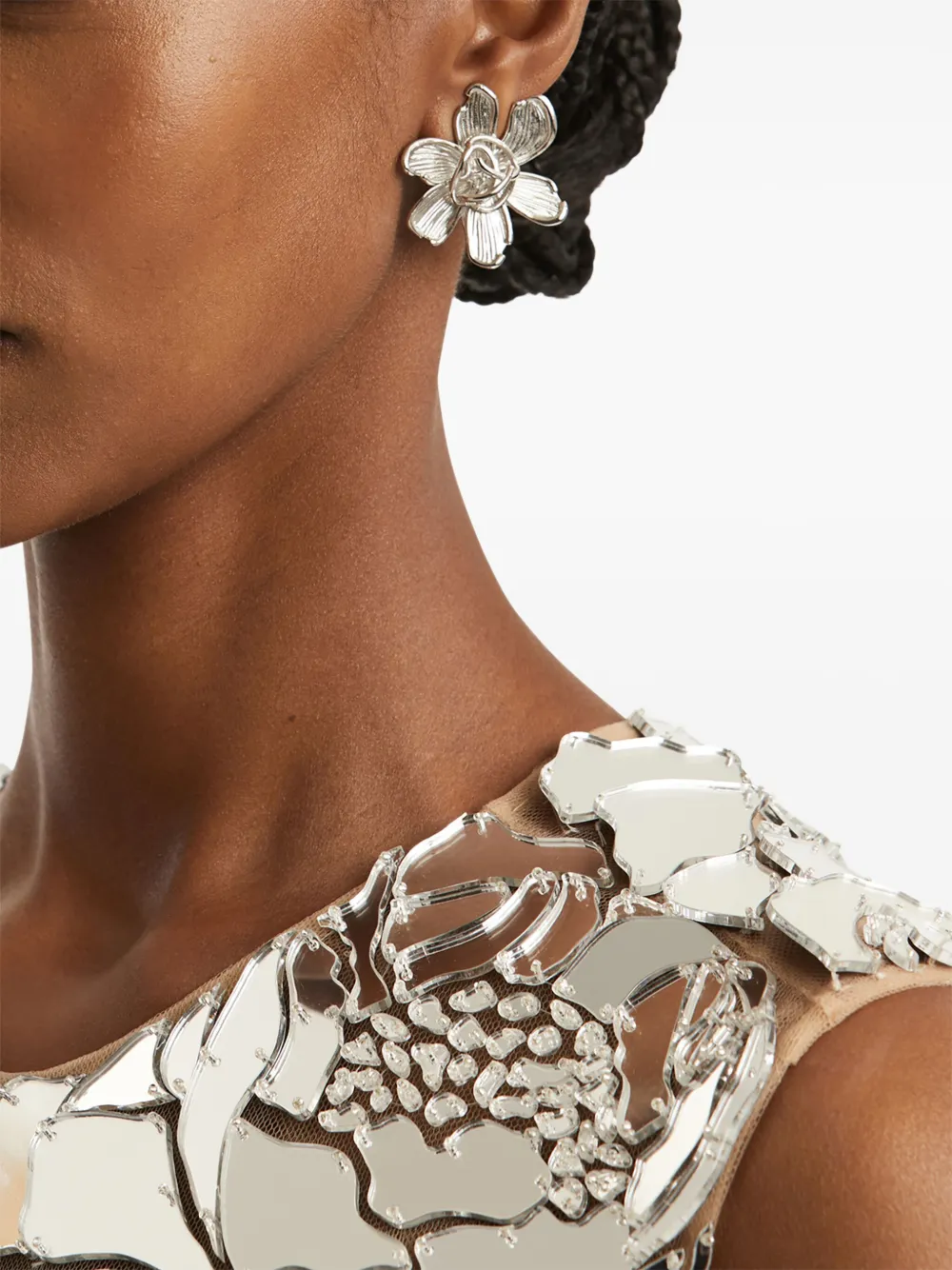 Oscar de la Renta flower-shaped earrings | Image 2